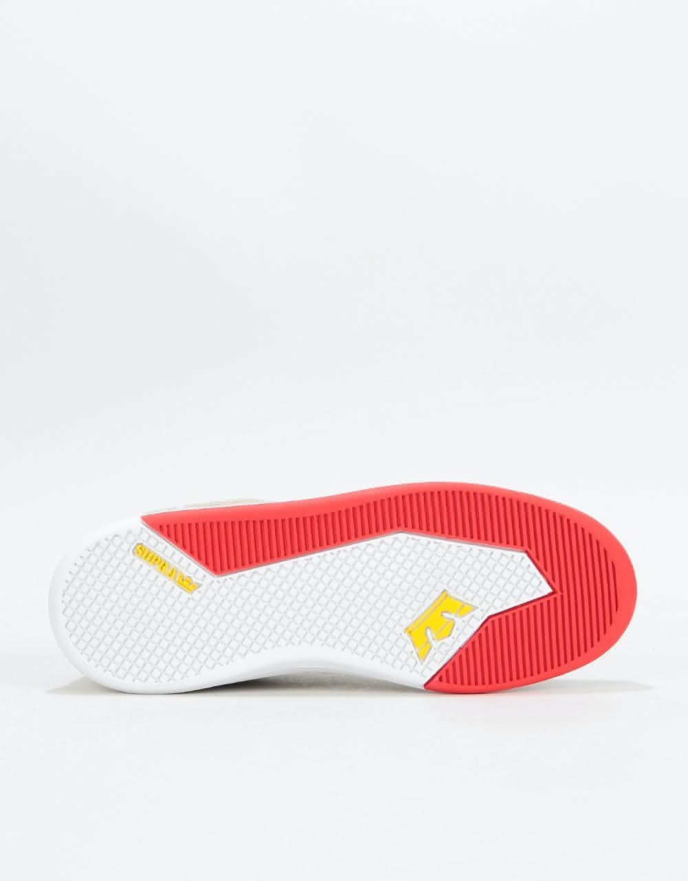 Supra Elevate Skate Shoes - Stone/White