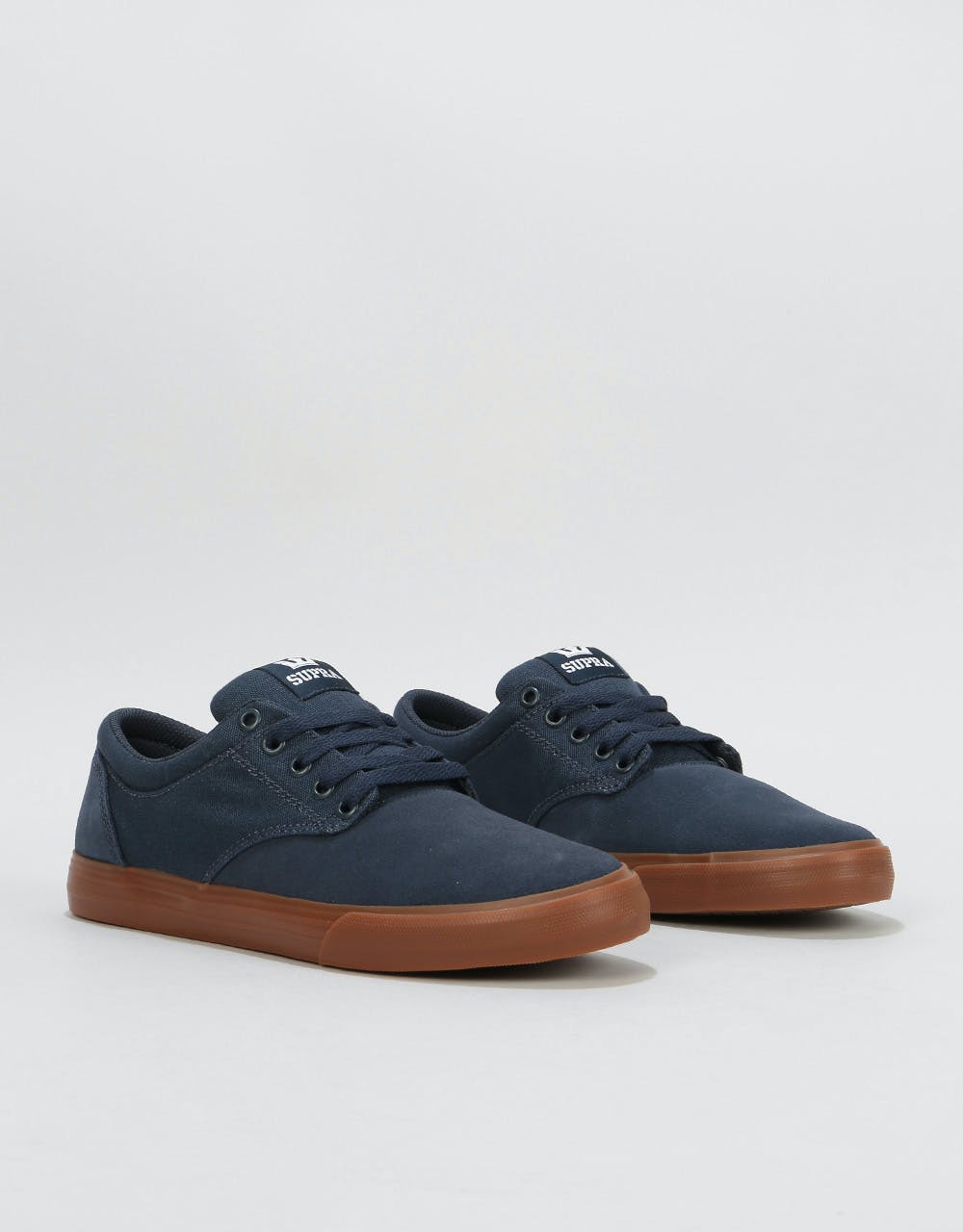 Supra Chino Skate Shoes - Navy/Navy-Gum