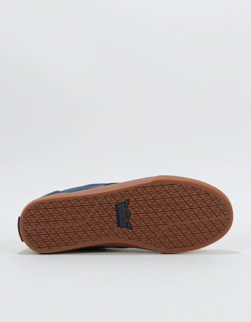 Supra Chino Skate Shoes - Navy/Navy-Gum