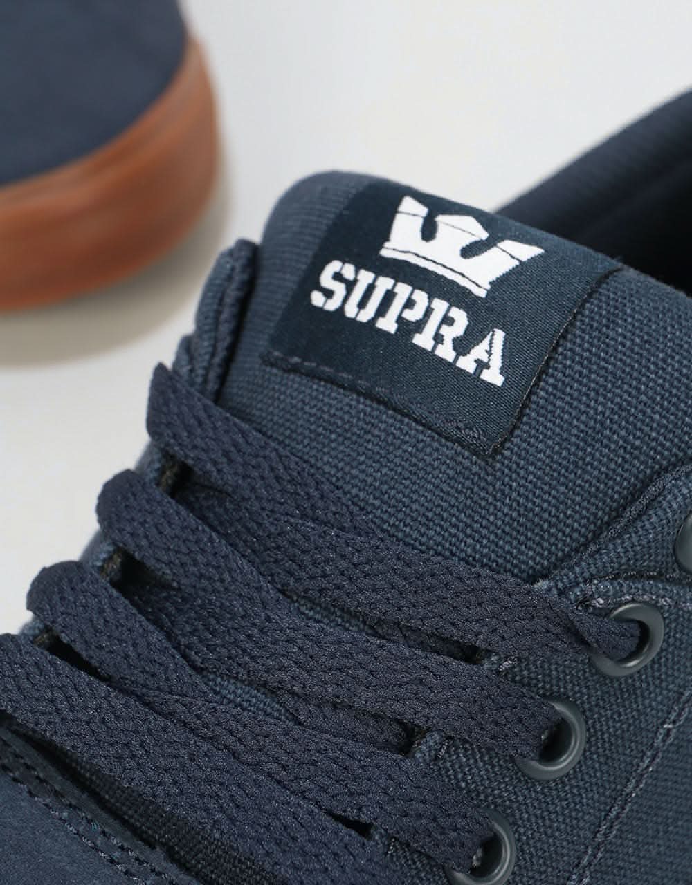 Supra Chino Skate Shoes - Navy/Navy-Gum