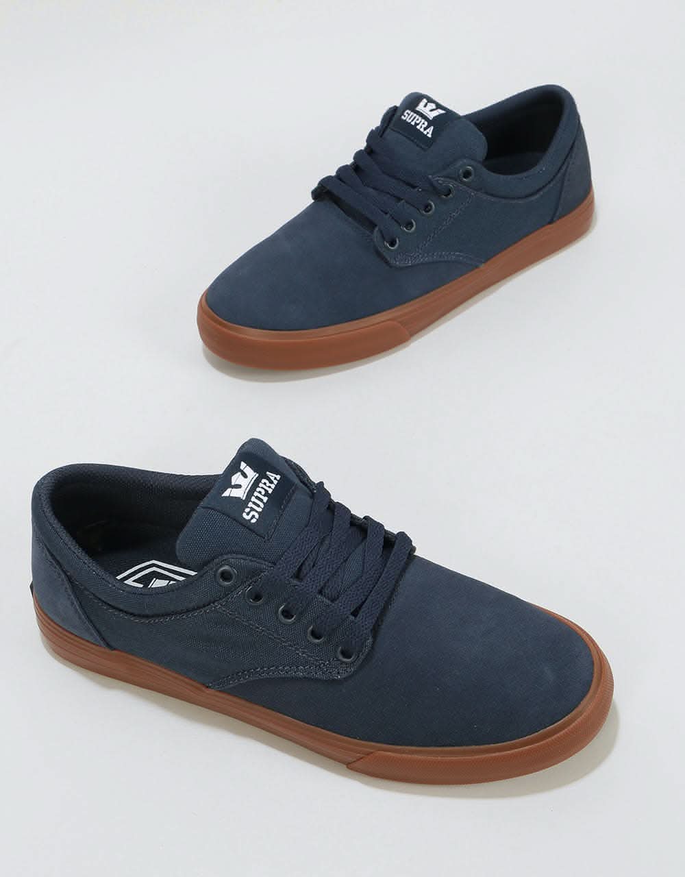 Supra Chino Skate Shoes - Navy/Navy-Gum