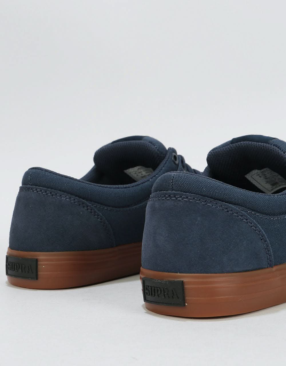 Supra Chino Skate Shoes - Navy/Navy-Gum