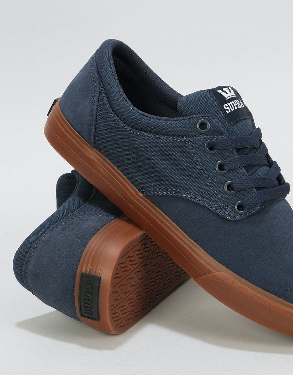 Supra Chino Skate Shoes - Navy/Navy-Gum