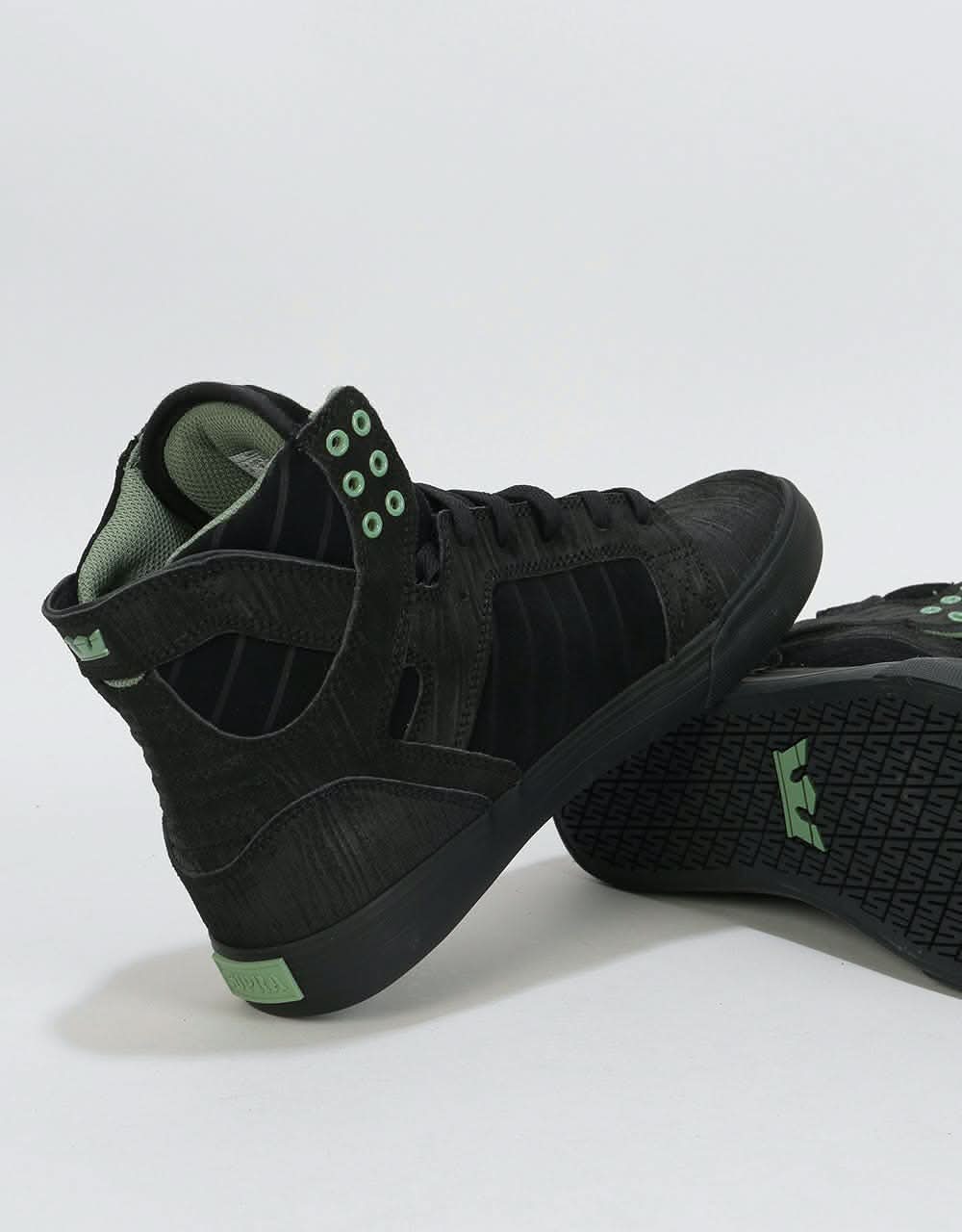 Supra Skytop Skate Shoes - Black/Hedge-Black