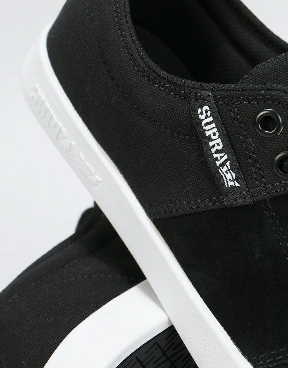 Supra Stacks II Skate Shoes - Black/Grey-White