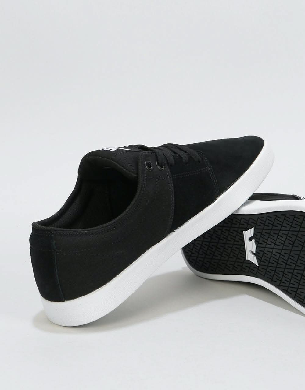 Supra Stacks II Skate Shoes - Black/Grey-White