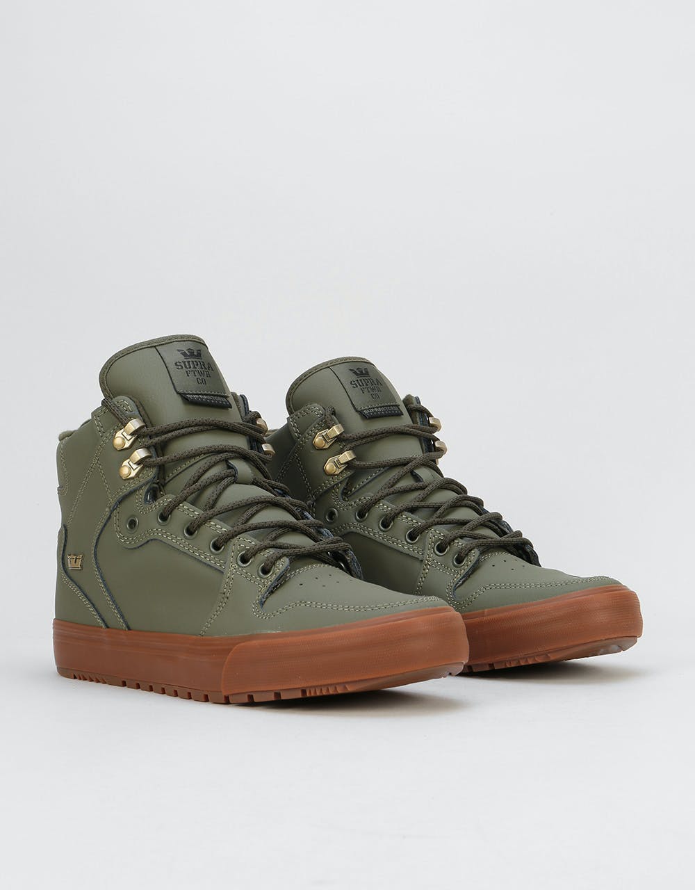 Supra Vaider CW Skate Shoes - Olive
