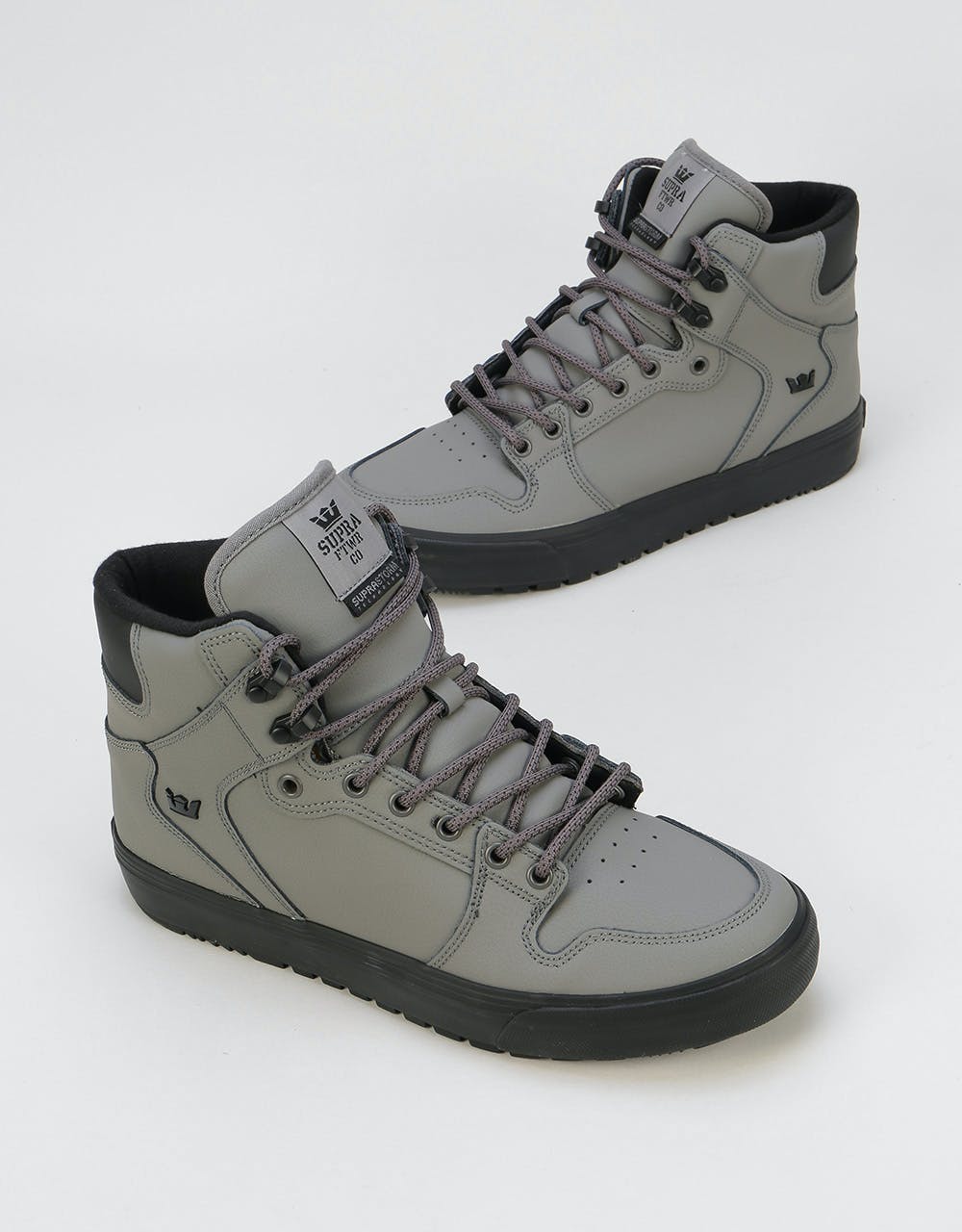 Supra Vaider CW Skate Shoes - Charcoal-Black