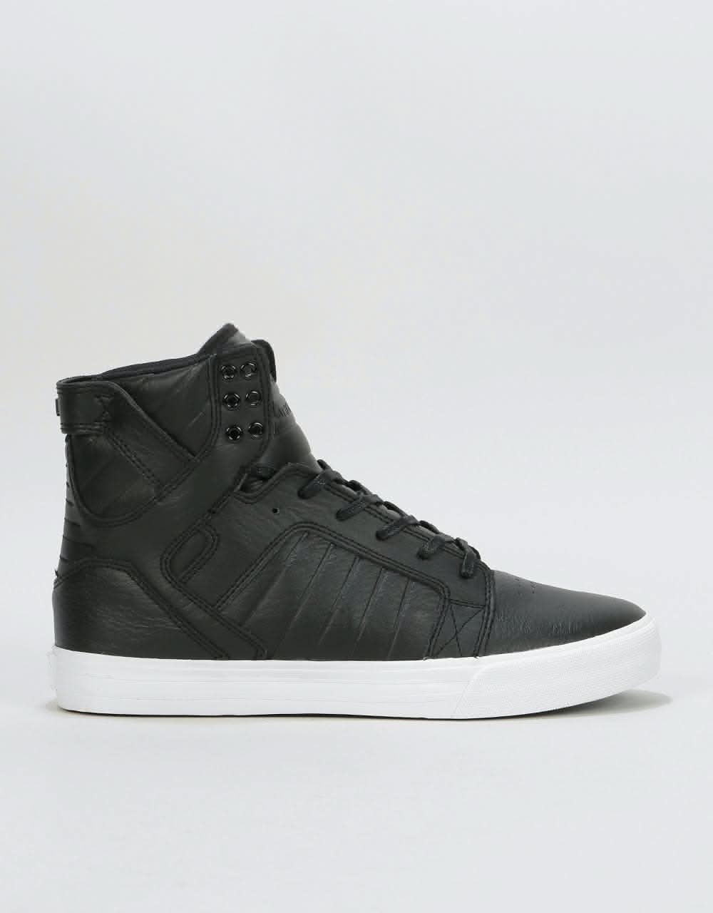 Supra Skytop Skate Shoes - Black/White
