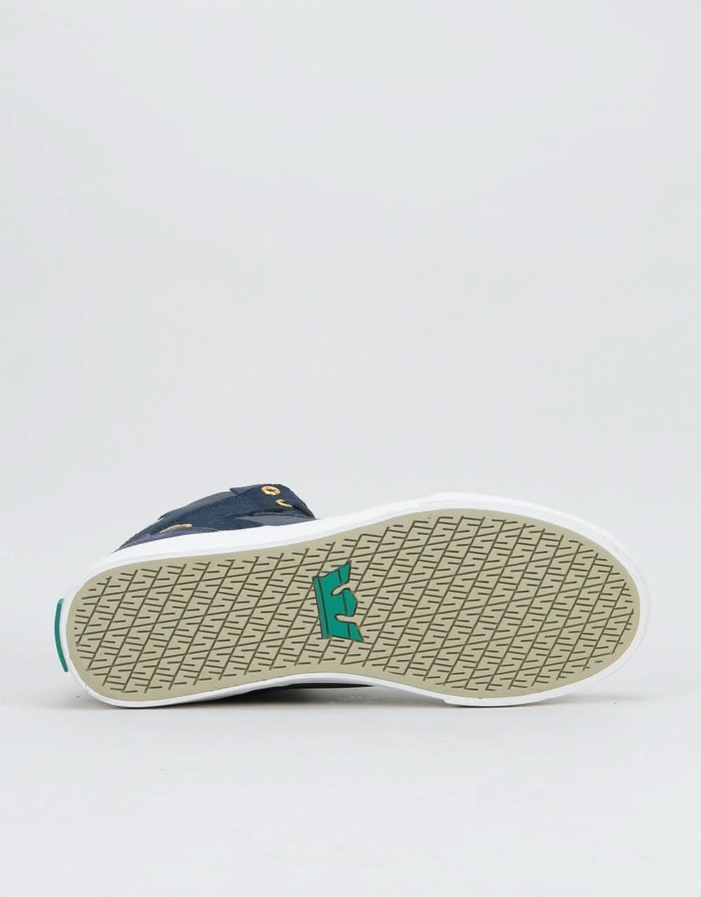 Supra Vaider Skate Shoes - Navy/Stone-White