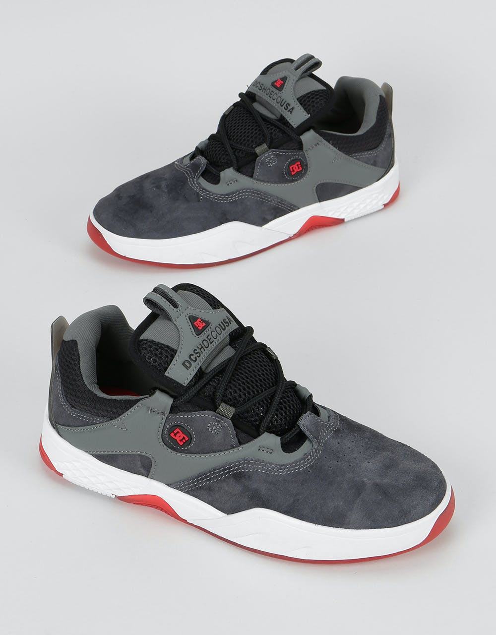 DC Kalis LE Skate Shoes - Grey/Black/Red