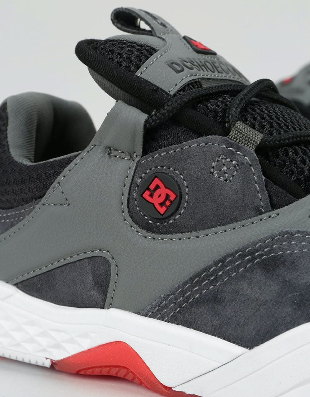 DC Kalis LE Skate Shoes - Grey/Black/Red