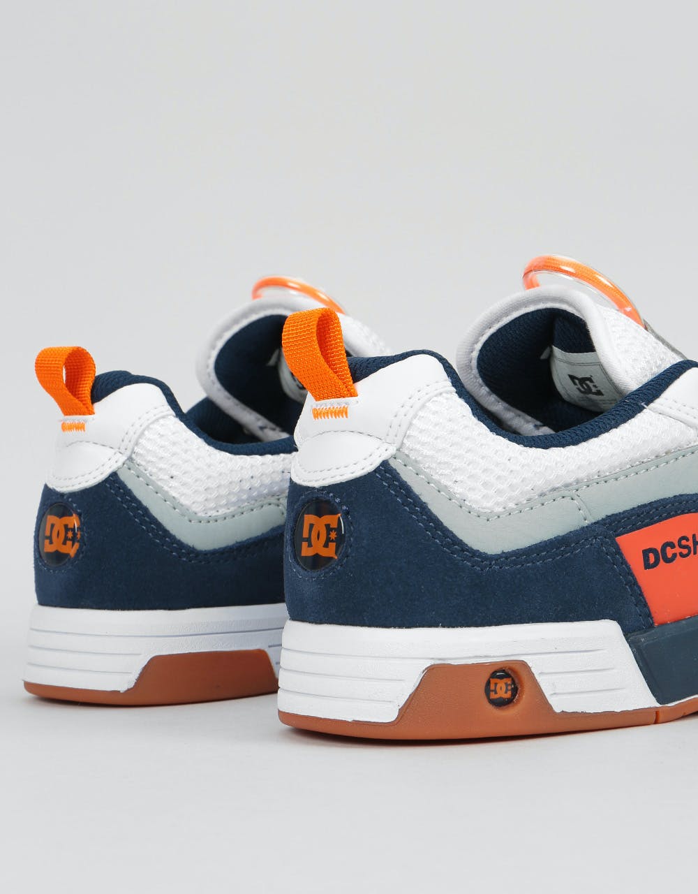 DC Legacy 98 Slim Skate Shoes - Navy/Orange
