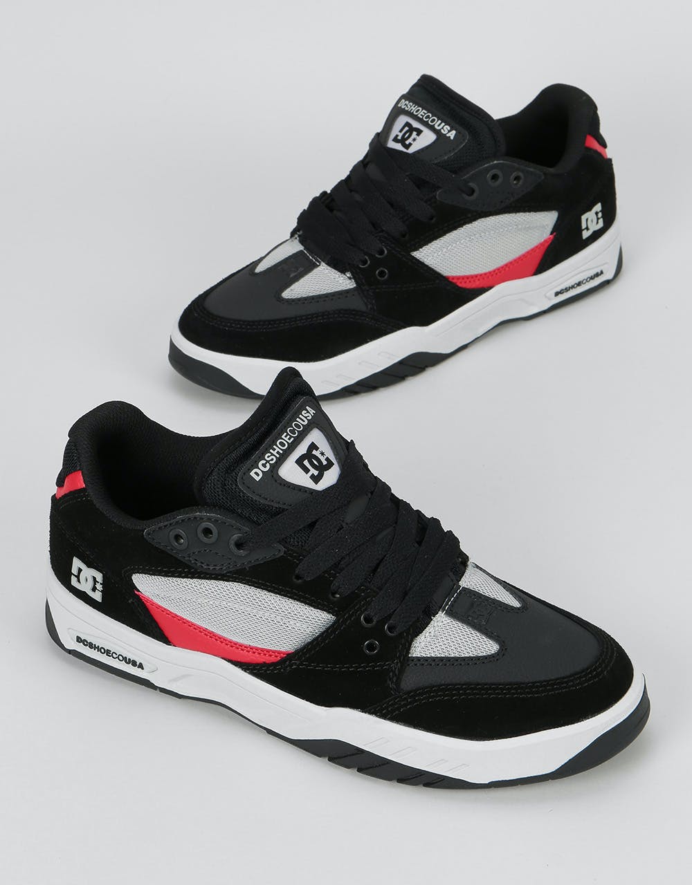 DC Maswell Skate Shoes - Grey/Black/Red