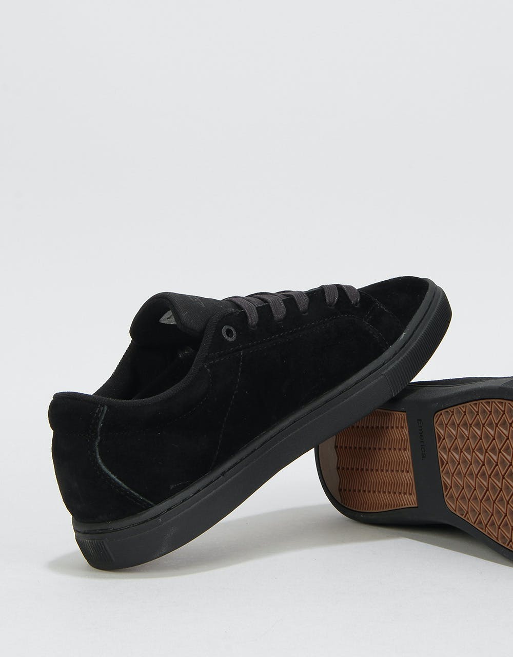 Emerica Americana Skate Shoes - Black/Black/Gum