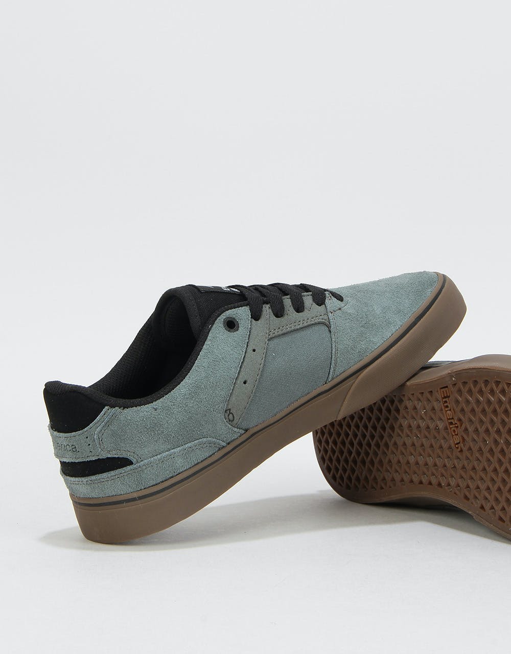 Emerica Reynolds Low Vulc Skate Shoes - Grey/Black/Gum