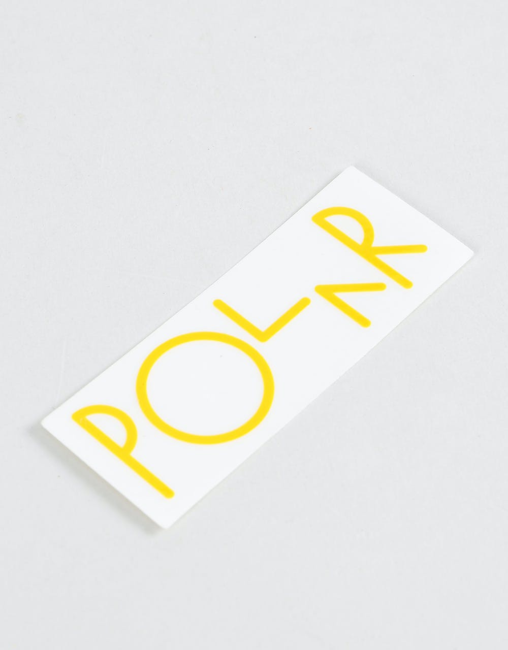 Polar Script Logo Sticker - Yellow