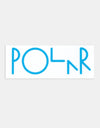 Polar Script Logo Sticker - Blue