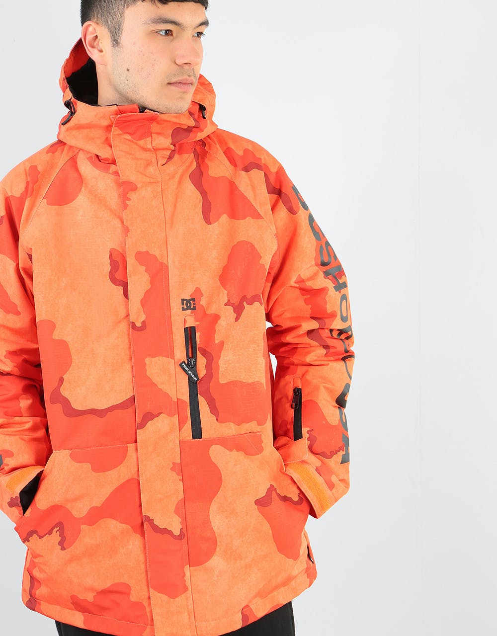 DC Ripley Snowboard Jacket - Red Orange DCU Camo