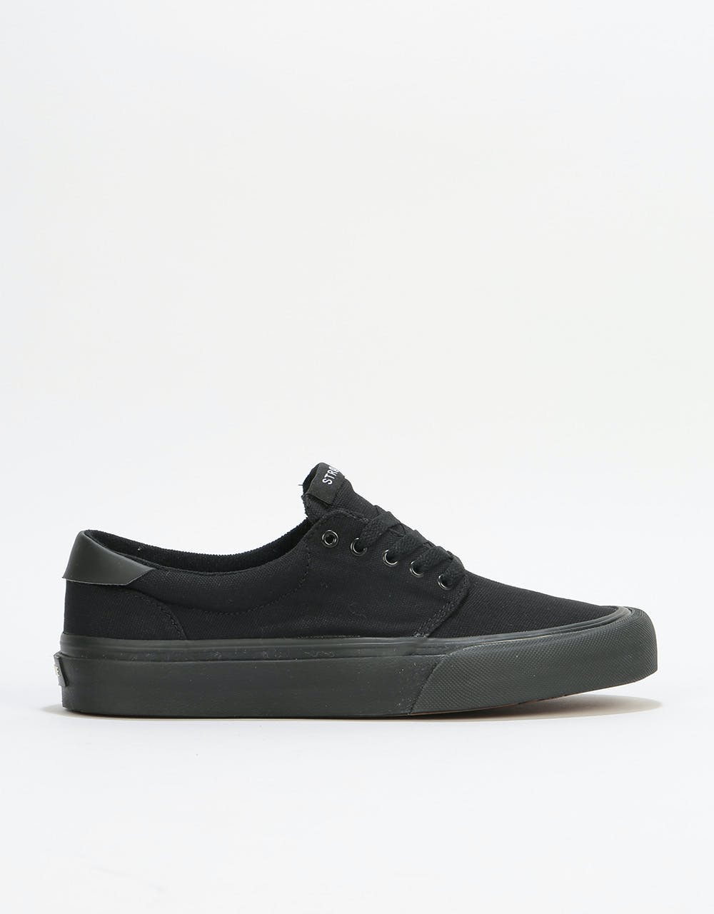 Straye Fairfax Skate Shoes - Black/Black Canvas