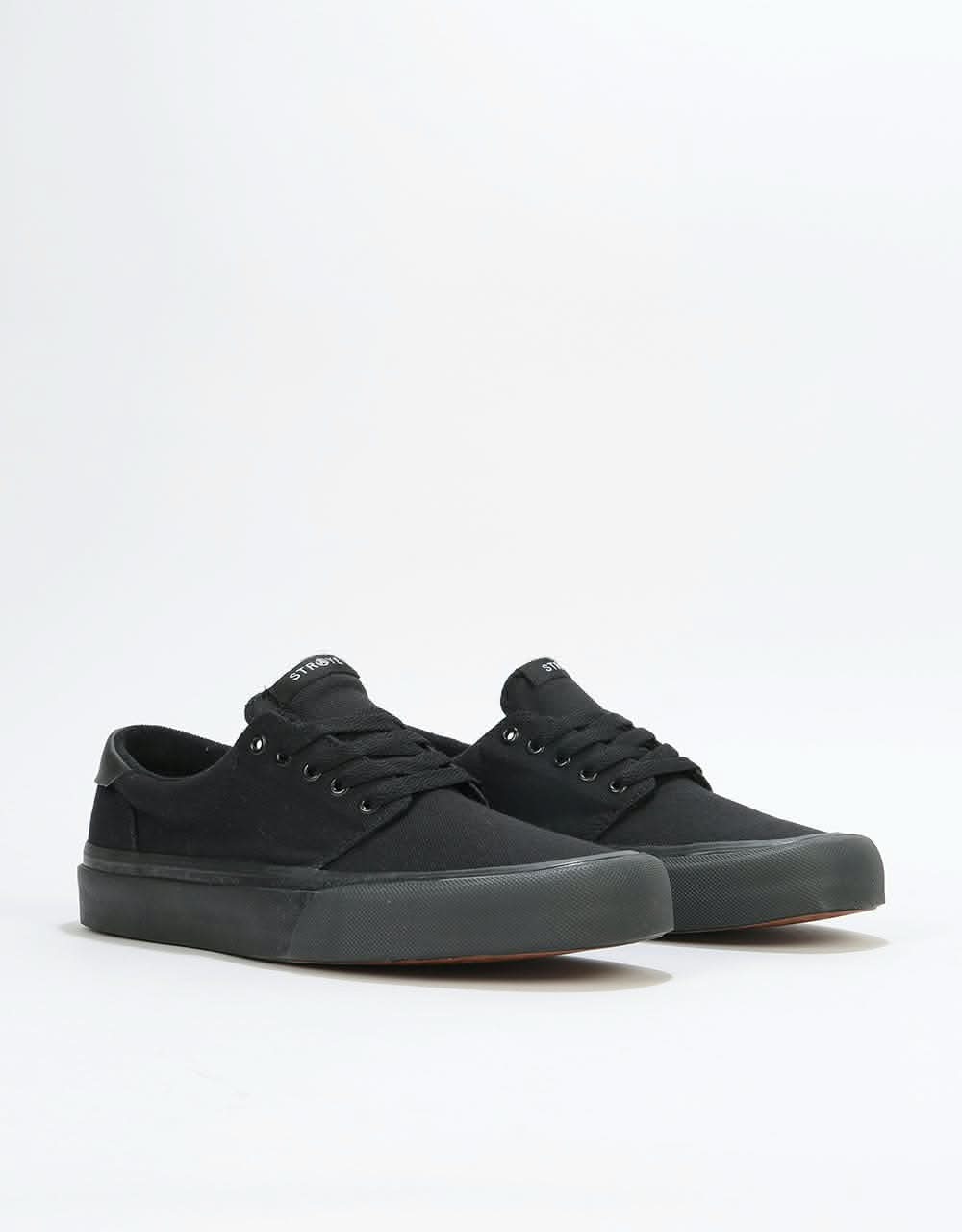 Straye Fairfax Skate Shoes - Black/Black Canvas