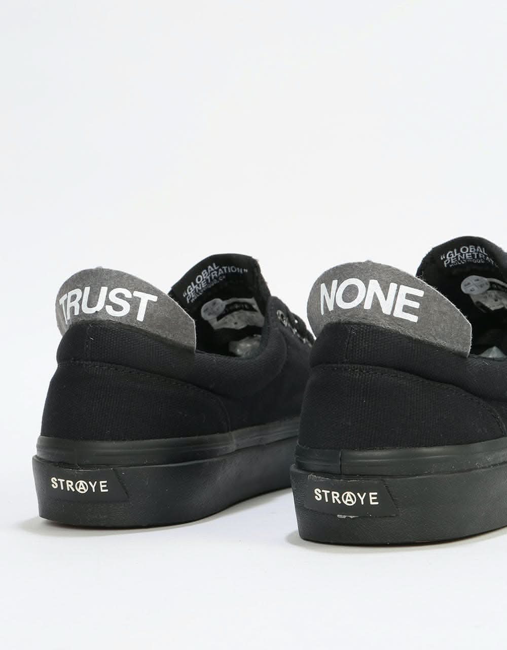 Straye Fairfax Skate Shoes - Black/Black Canvas