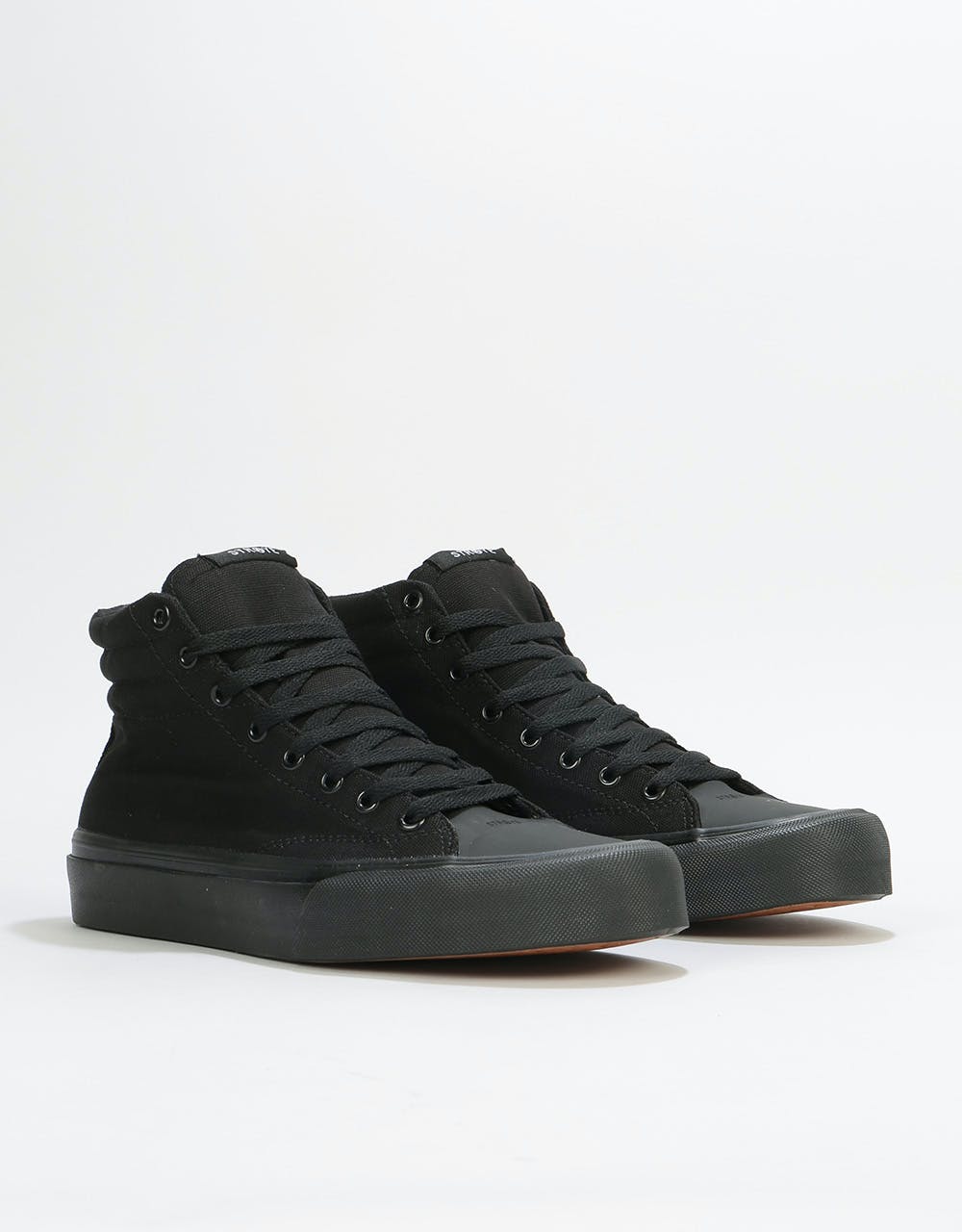 Straye Venice High Skate Shoes - Black/Black Canvas