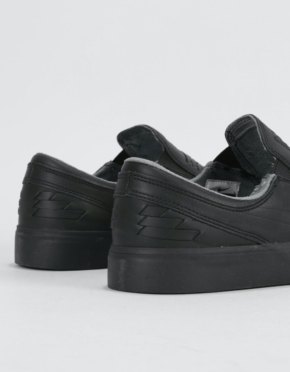 Nike SB Zoom Janoski Slip RM Crafted Skate Shoes - Black/Black-Black