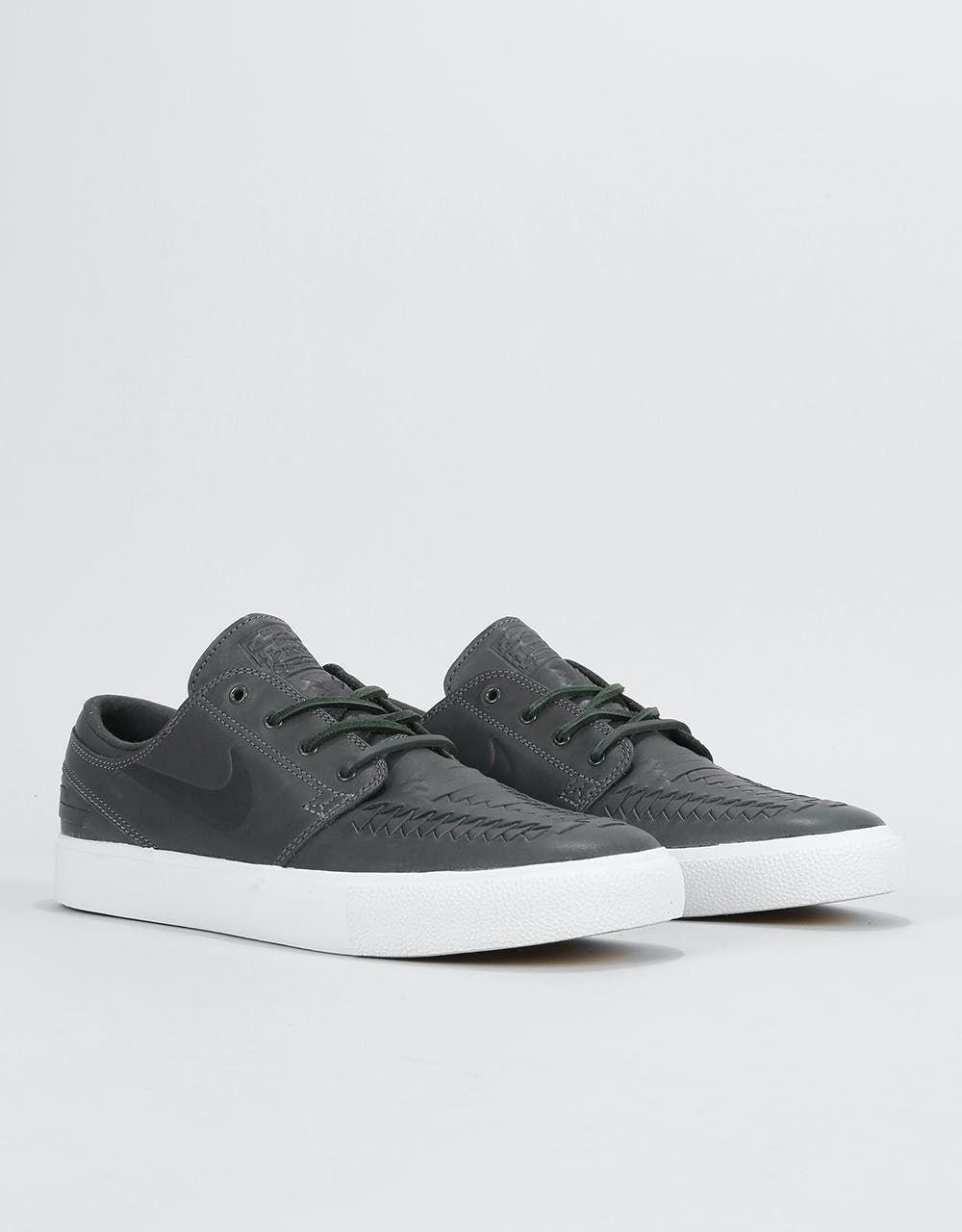 Nike SB Zoom Janoski RM Crafted Skate Shoes - Anthracite/White