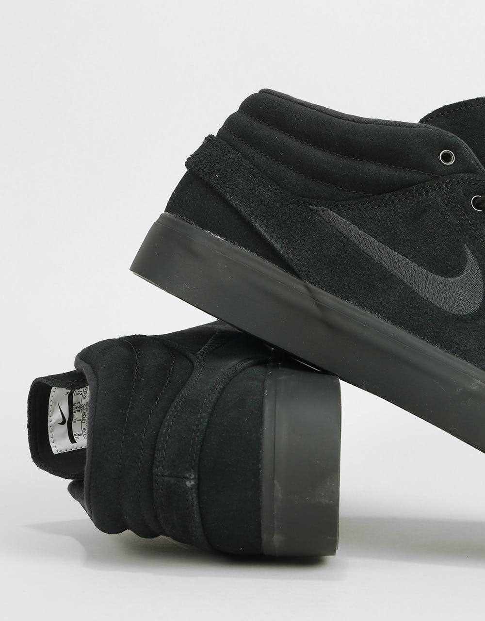 Nike SB Zoom Janoski Mid RM Skate Shoes - Black/Black-Black-Black