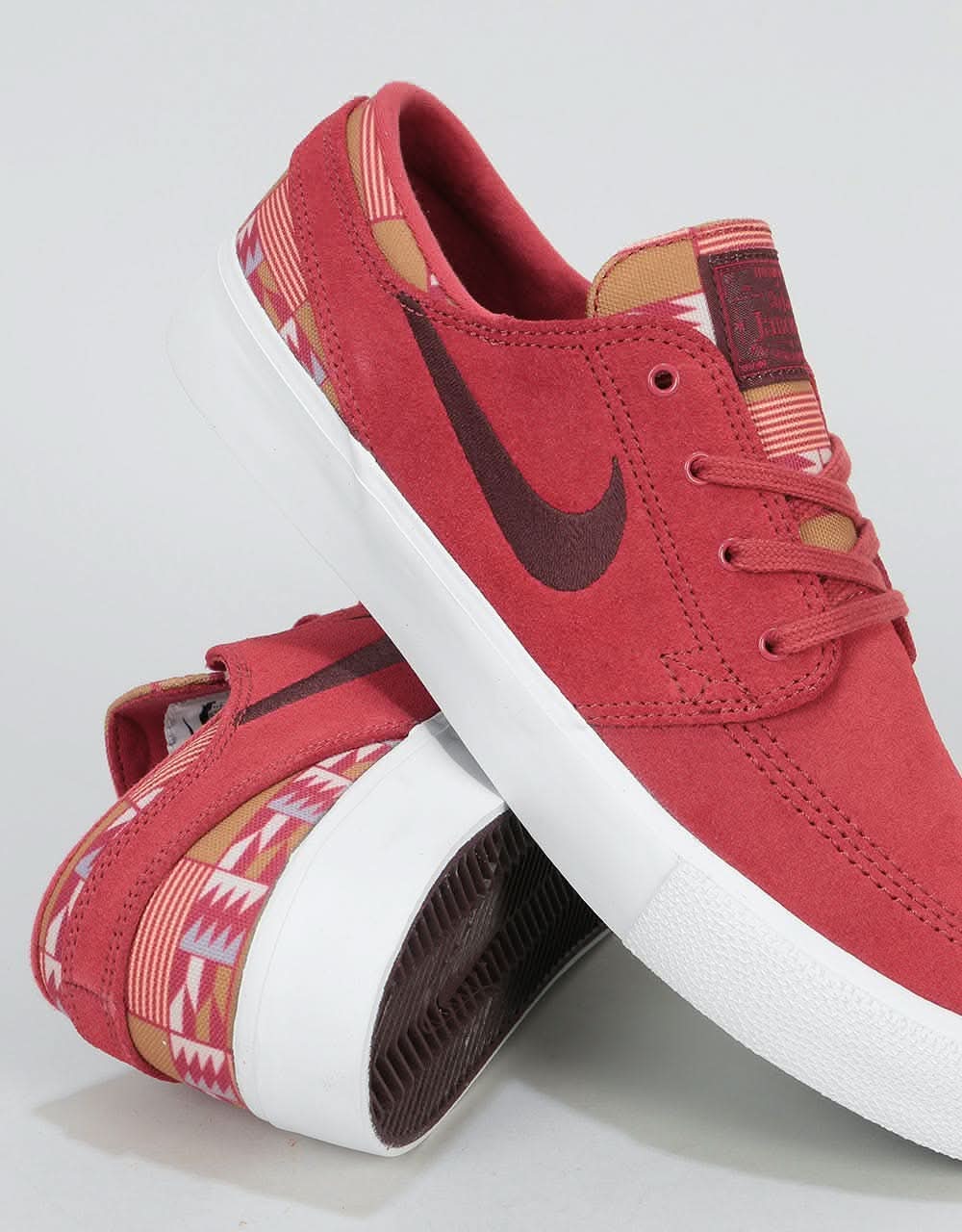 Nike sb janoski rm mahogany and gum skate shoes Clearance