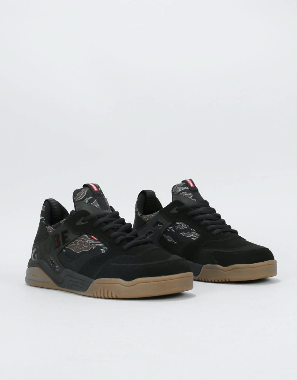 Globe Tilt Evo Skate Shoes - Black/Tiger Camo