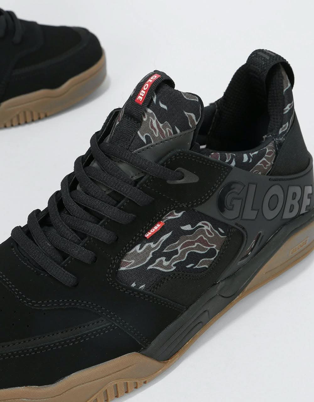 Globe Tilt Evo Skate Shoes - Black/Tiger Camo