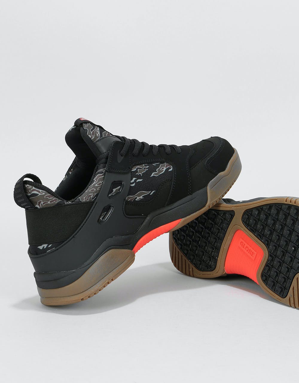 Globe Tilt Evo Skate Shoes - Black/Tiger Camo
