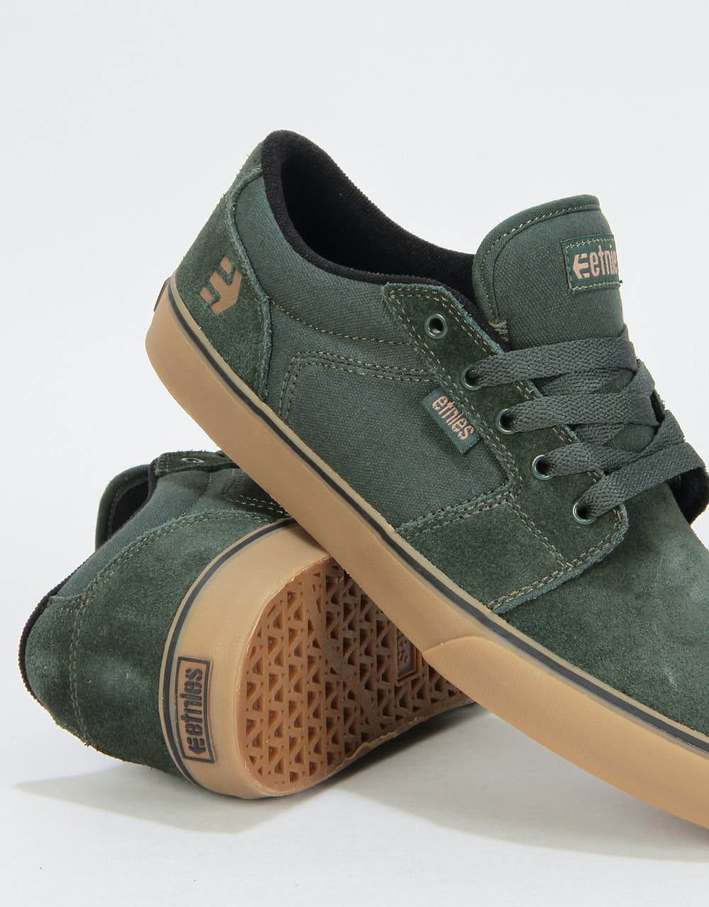 Etnies Barge Skate Shoes - Green/Gum