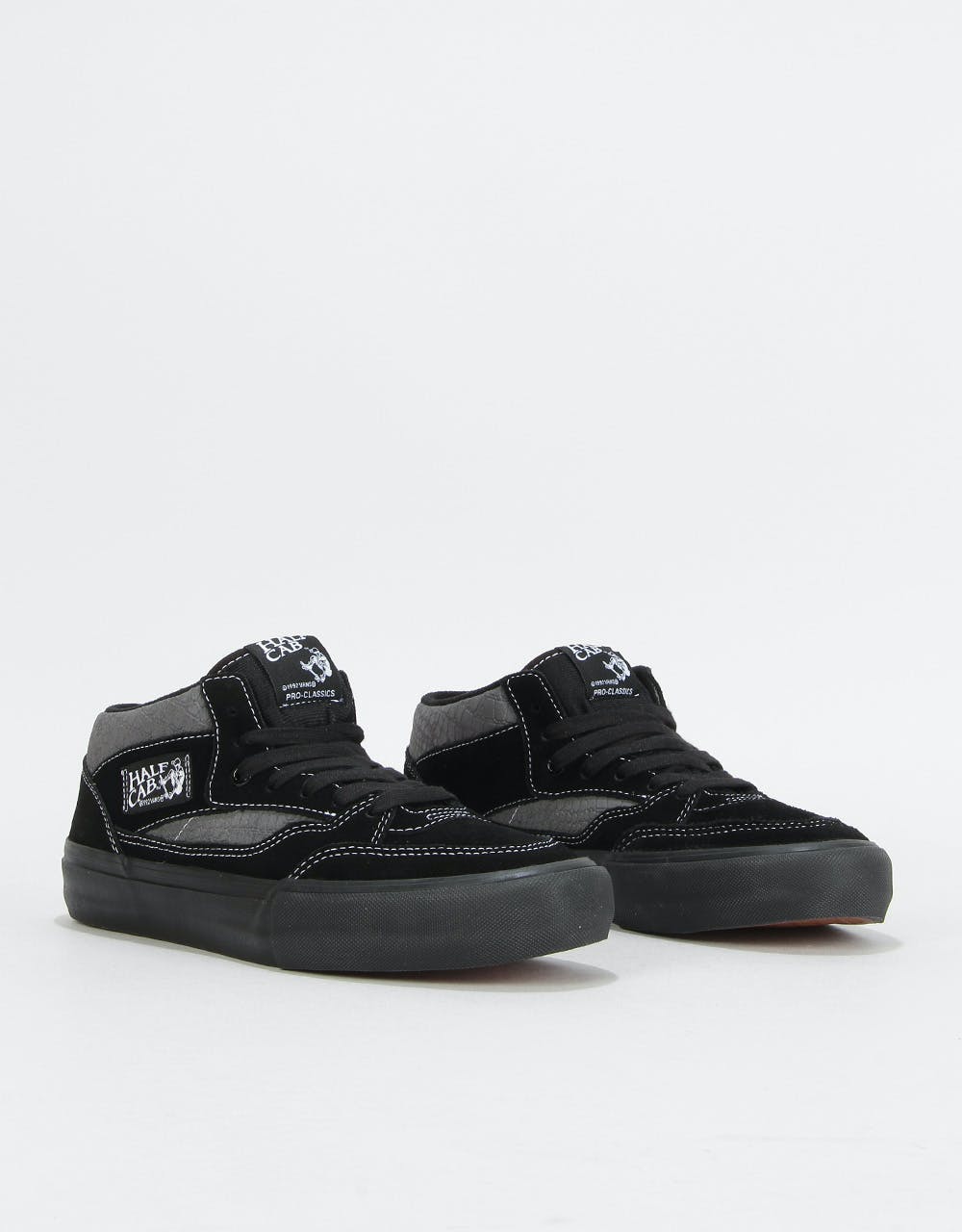 Vans Half Cab Pro '92 Skate Shoes - (Croc) Black/Pewter