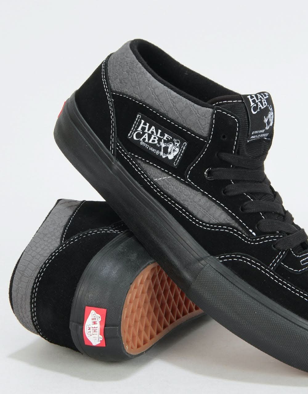 Vans Half Cab Pro '92 Skate Shoes - (Croc) Black/Pewter