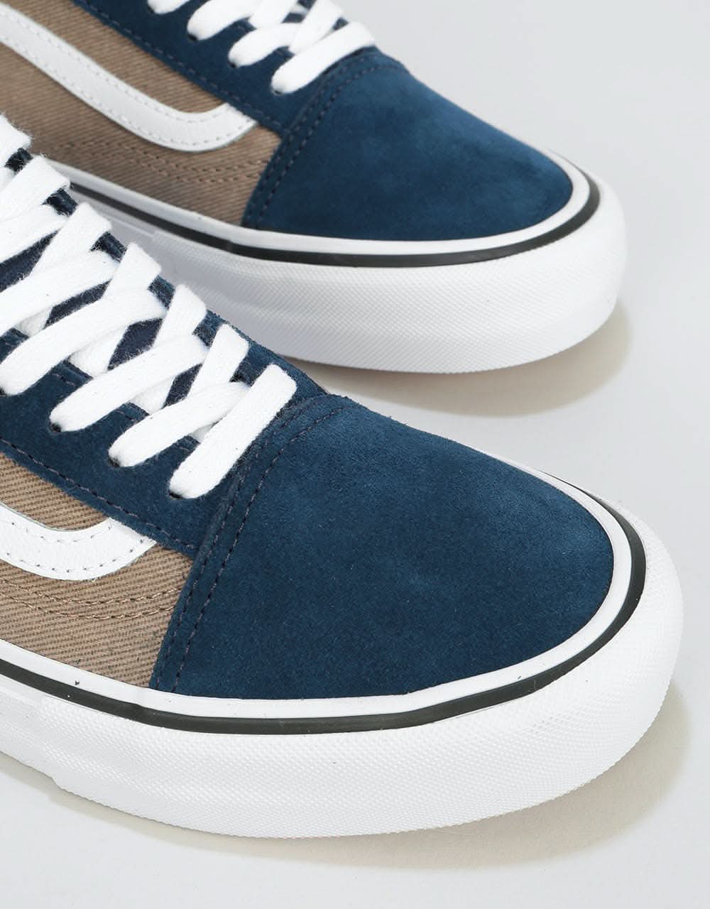 Vans Old Skool Pro Skate Shoes - (Twill) Dress Blues/Portabella