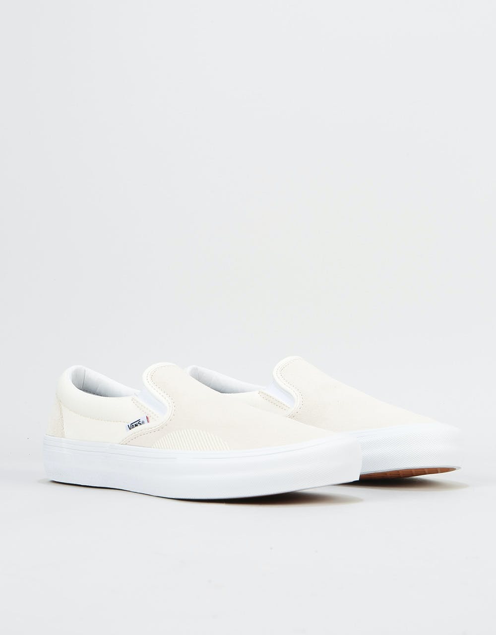 Vans Slip-On Pro Skate Shoes - (Rubber Print) Marshmallow