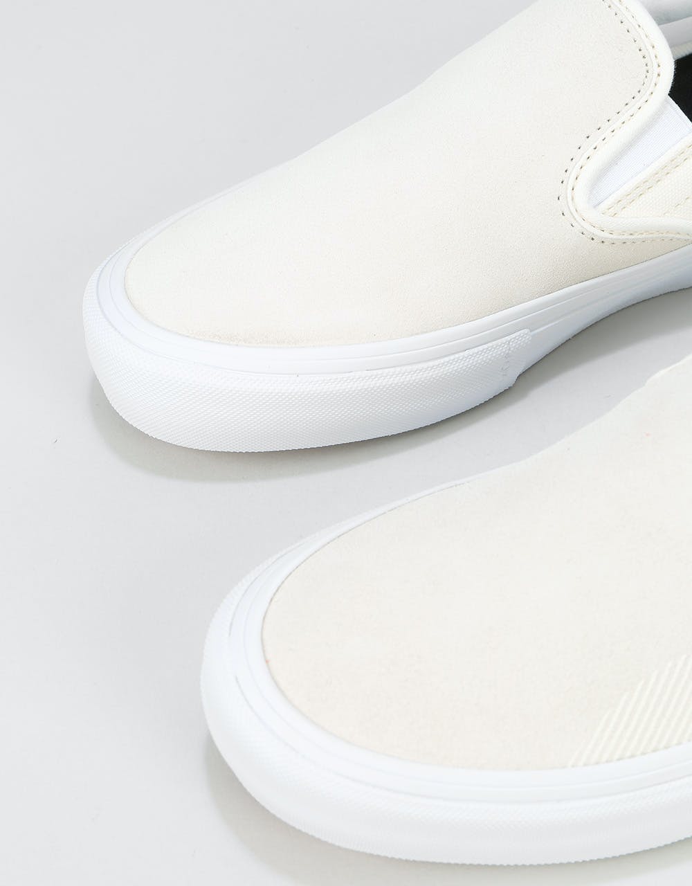 Vans Slip-On Pro Skate Shoes - (Rubber Print) Marshmallow