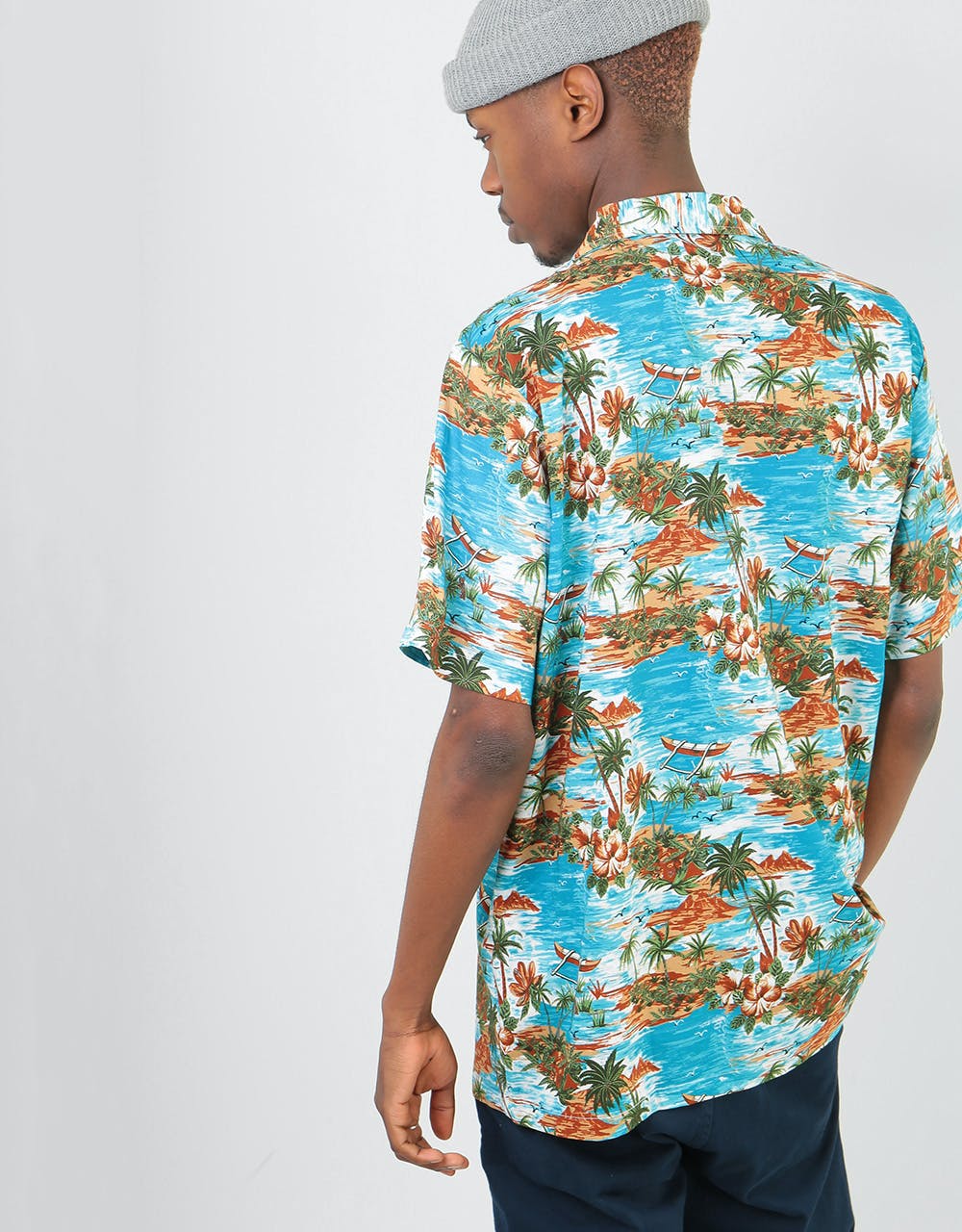 Dickies Blossvale Revere Collar Shirt - Ocean