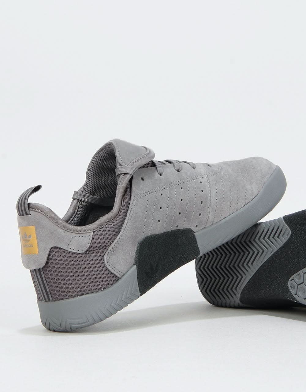 Adidas 3ST.003 Skate Shoes - Grey/Carbon//Gold Metallic