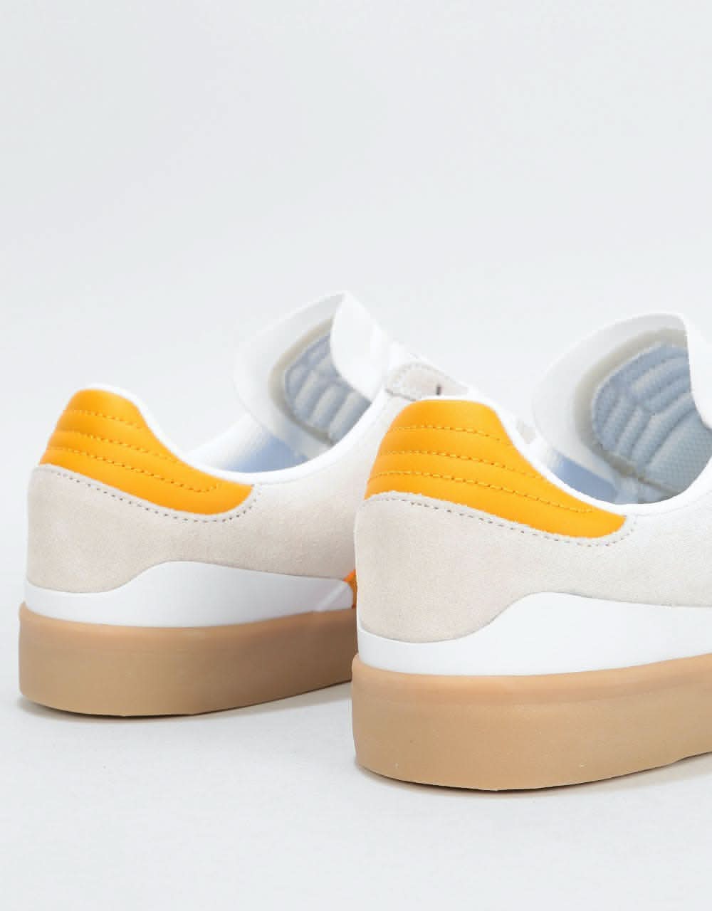 Adidas Busenitz Vulc Skate Shoes - White/Tactile Yellow/Gum