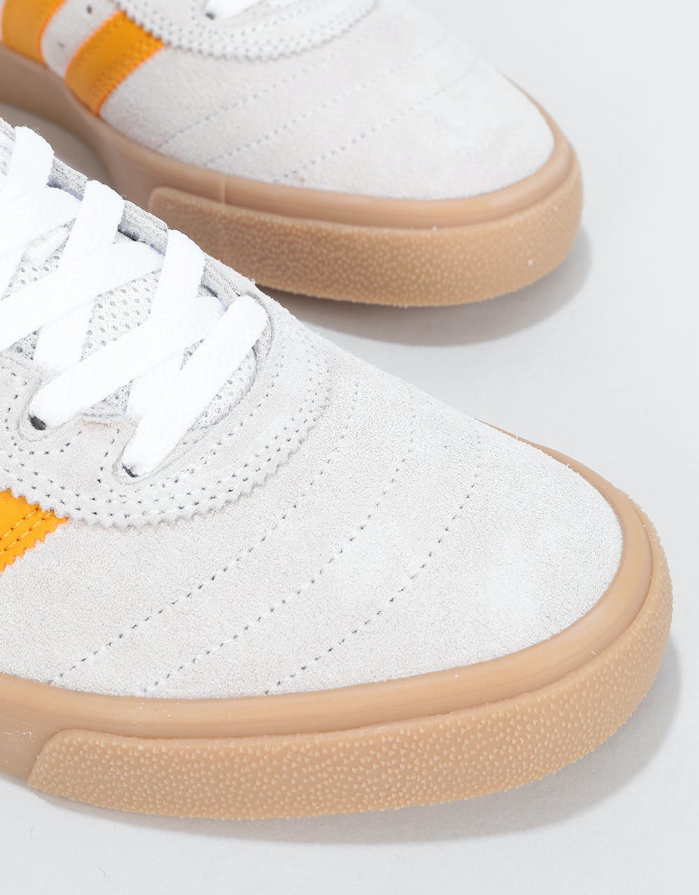 Adidas Busenitz Vulc Skate Shoes - White/Tactile Yellow/Gum