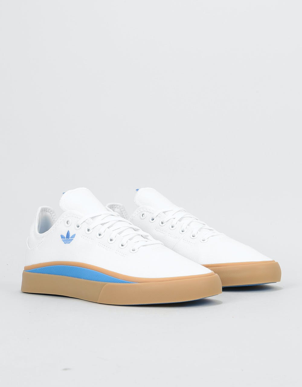 Adidas Sabalo Skate Shoes - White/Real Blue/Gum