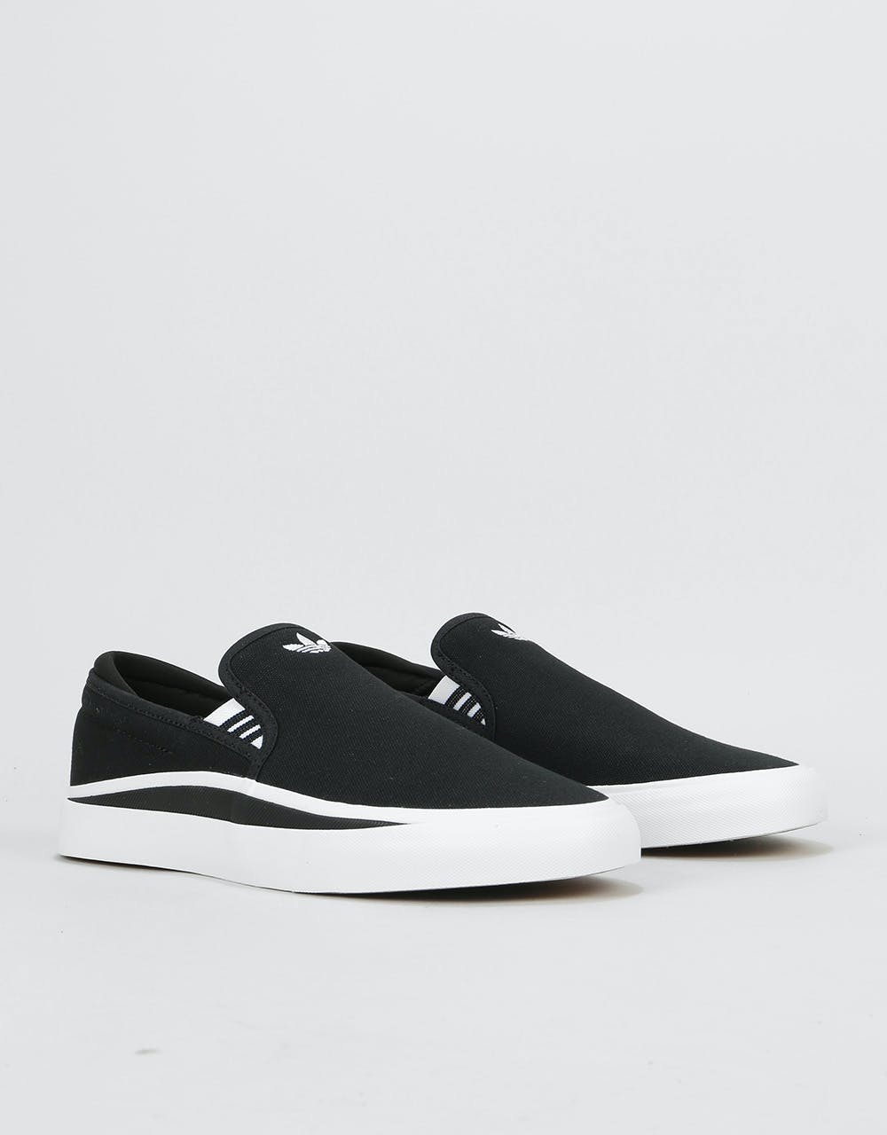 Adidas Sabalo Slip Skate Shoes - Core Black/White/Core Black