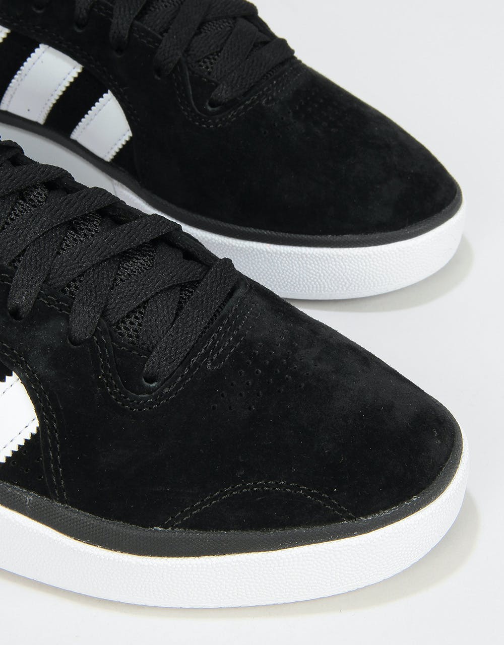 Adidas Tyshawn Skate Shoes - Core Black/White/Light Blue