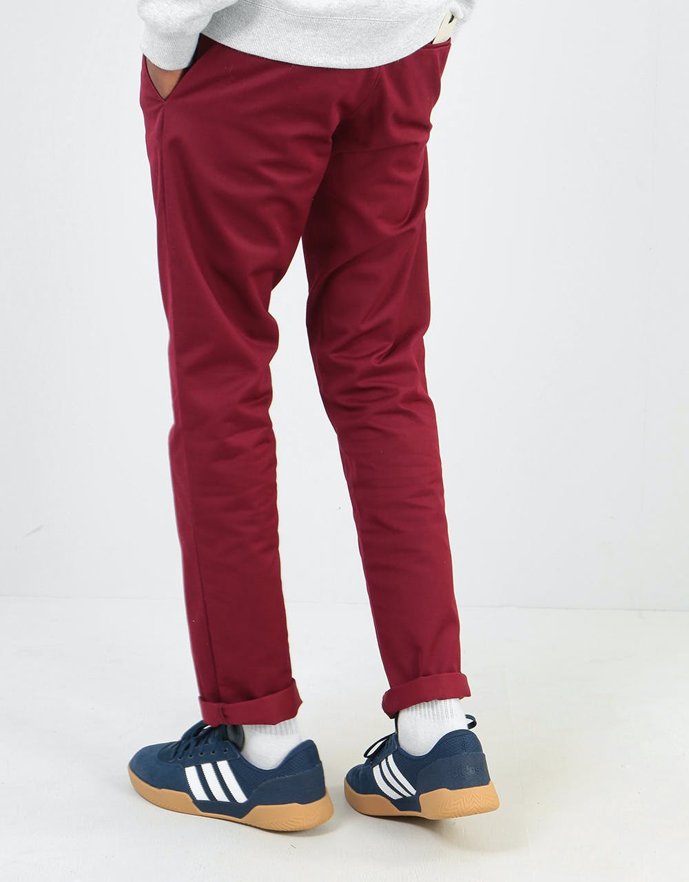 Carhartt WIP Sid Pant - Cranberry (Rinsed)
