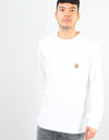 Carhartt WIP L/S Pocket T-Shirt - White