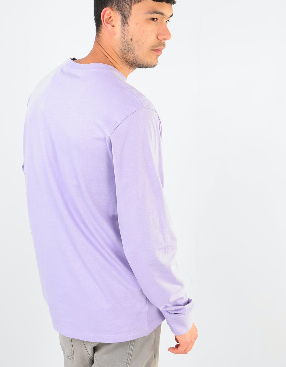 Carhartt WIP L/S Pocket T-Shirt - Soft Lavender